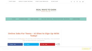 Online Jobs For Teens - 41 Sites to Sign Up With Today!