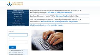 Login - Albany State University