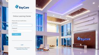 Online Learning Center - Baycare iconnect Portal
