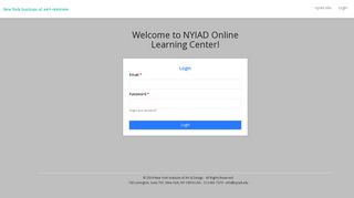 NYIAD Online Learning Center! - New York Institute of Art & Design