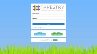 Log into Tapesty: Online learning journal - eylj.org