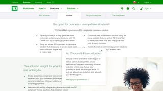 TD Online Mart: Your secure e-commerce solution - TD Canada Trust