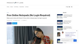 Free Online Notepads – Create Online Notes Without Login