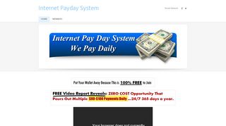 Internet Payday System - Home