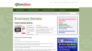 Online Payday System a Scam? | Review - ScamXposer