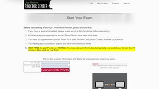 Online Proctoring Center | Start Your Exam