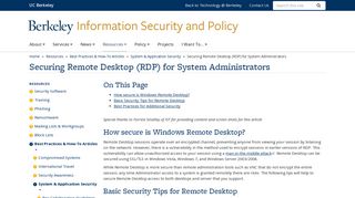 Securing Remote Desktop (RDP) for System Administrators ...