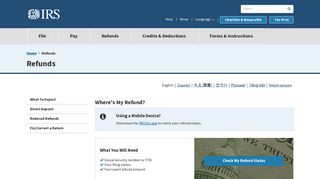 Refund Status - Refunds | Internal Revenue Service