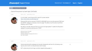 Cannot fill anymore my bank login (UniCredit) — 1Password Forum