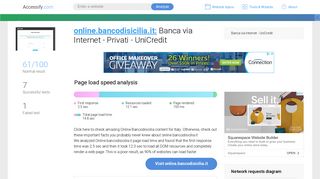 Access online.bancodisicilia.it. Banca via Internet - Privati - UniCredit