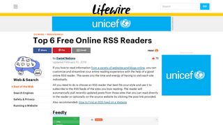 Looking for an Online RSS Reader? - Lifewire