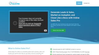 Online Sales Pro | Lead Generation Software