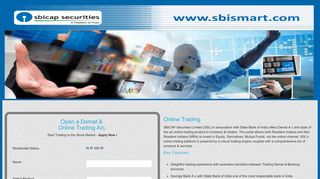 Open a Demat and Online Trading Account - SBI Smart