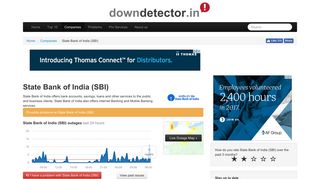 State Bank of India (SBI) down? Current problems, status and outages ...