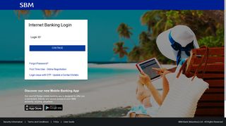 SBM Bank (Mauritius) Ltd -Internet Banking Login