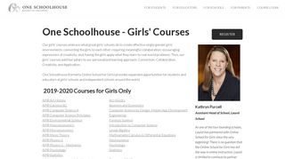 Online School for Girls - One Schoolhouse