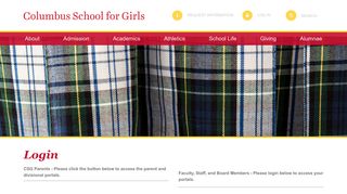 Login - Columbus School for Girls