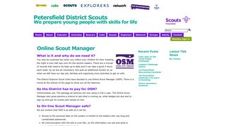 Online Scout Manager - Petersfield District Scouts