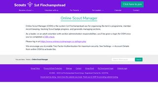 Online Scout Manager - 1st Finchampstead Scout Group