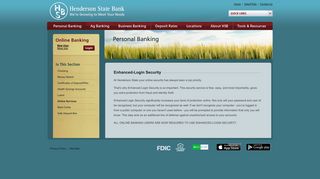 Personal Banking - Online Services - Enhanced-Login Security
