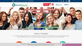 OnlineSensor: Crowdfunding and Fundraising Site Online