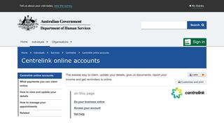 Centrelink online accounts - Australian Government ... - Human Services
