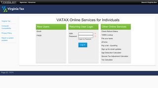 VATAX Online Services for Individuals