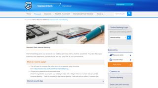 Internet Banking | Standard Bank - International