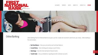 Online Services - First National Bank Anson