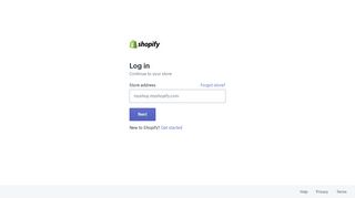 Login - Shopify