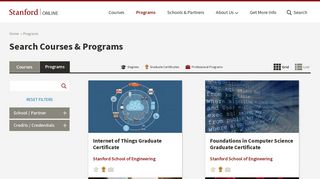 Programs | Stanford Online