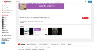 Work From Home Cassie At Online Team Builders - YouTube