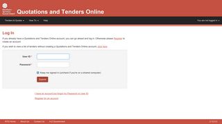 Quotations and Tenders Online | Log In