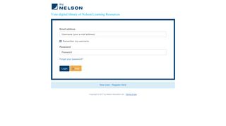 myNelson - Your digital resources. Anytime, anywhere.