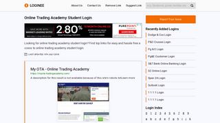 Online Trading Academy Student Login