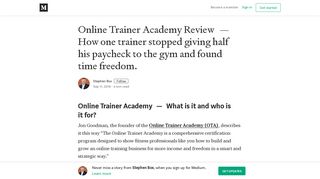 Online Trainer Academy Review — How one trainer stopped giving ...
