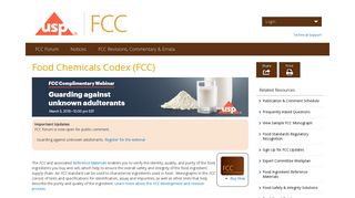 Food Chemicals Codex (FCC) | FCC | Online