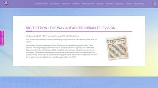 DIGITIZATION : THE WAY AHEAD FOR INDIAN TELEVISION | d2h ...