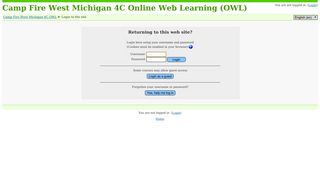 Camp Fire West Michigan 4C Online Web Learning (OWL): Login to ...