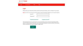 Streamline Online - Log in - Worldpay