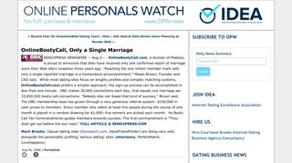 OnlineBootyCall, Only a Single Marriage - Online Personals Watch ...