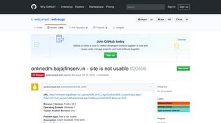 onlinedm.bajajfinserv.in - site is not usable · Issue #20598 ... - GitHub