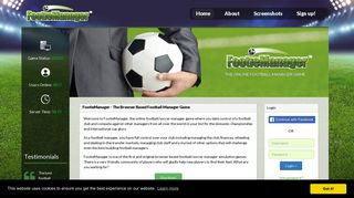 FootieManager: Online Football Manager Game