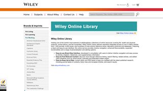 Wiley: Wiley Online Library