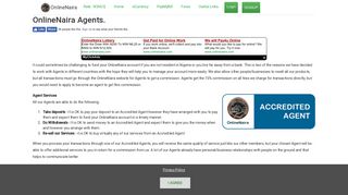 Agents - OnlineNaira - Payment Gateway | eCurrency Exchanger