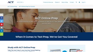 ACT Online Prep - ACT Test Prep | ACT
