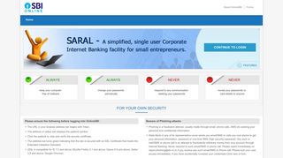 Saral - OnlineSBI