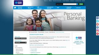 Access Account Online - SBI Corporate Website
