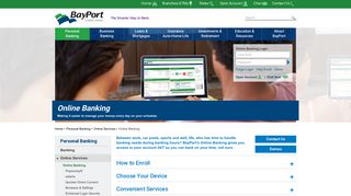 Online Banking | Credit Union Online Banking | BayPort CU