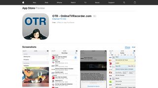 OTR - OnlineTVRecorder.com on the App Store - iTunes - Apple